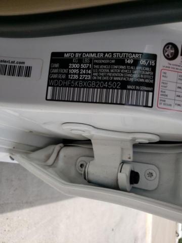 Photo 10 from auction – 2016 MERCEDES-BENZ E 350 with VIN WDDHF5KBXGB204502