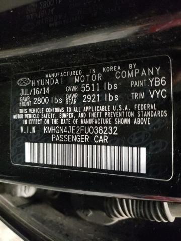 Photo 10 from auction – 2015 HYUNDAI GENESIS 3. with VIN KMHGN4JE2FU038232