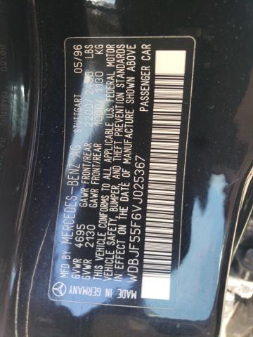 Photo 10 from auction – 1997 MERCEDES-BENZ E 320 with VIN WDBJF55F6VJ025367