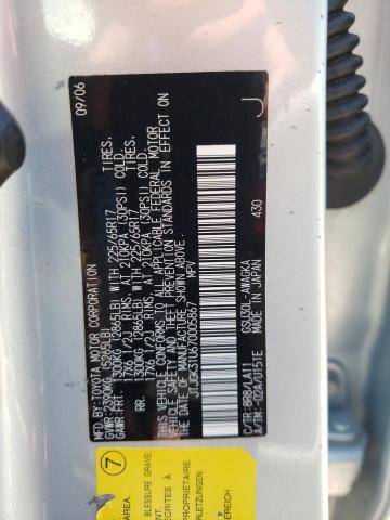 Photo 10 from auction – 2007 LEXUS RX 350 with VIN JTJGK31U670005867