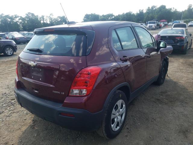 Photo 4 from auction – 2016 CHEVROLET TRAX LS with VIN 3GNCJKSB4GL275251