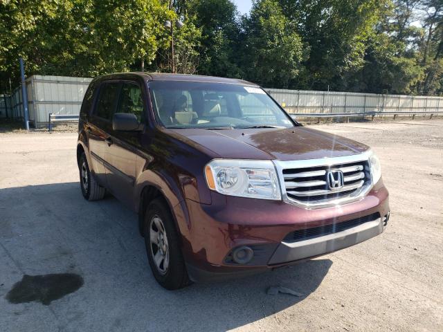 HONDA PILOT LX 2015 with VIN 5FNYF3H25FB016505 - Photo from auction