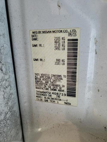 Photo 10 from auction – 2016 NISSAN MAXIMA 3.5 with VIN 1N4AA6AP7GC408719