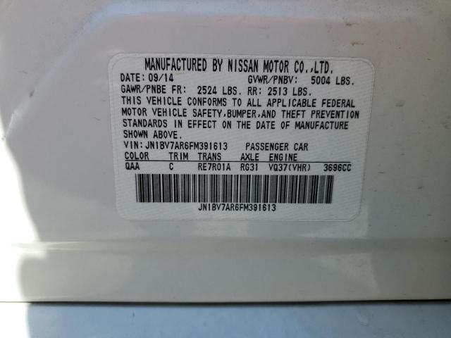 Photo 10 from auction – 2015 INFINITI Q50 BASE with VIN JN1BV7AR6FM391613
