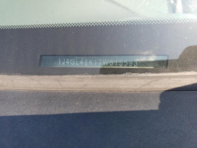 Photo 10 from auction – 2007 JEEP LIBERTY SP with VIN 1J4GL48K17W515593