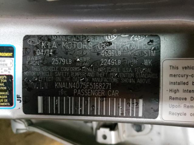 Photo 10 from auction – 2015 KIA CADENZA PR with VIN KNALN4D75F5168271
