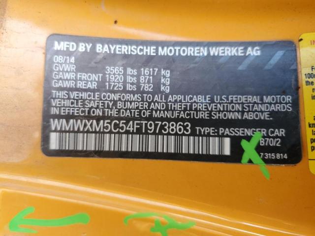 Photo 10 from auction – 2015 MINI COOPER with VIN WMWXM5C54FT973863