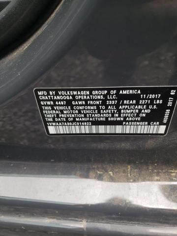 Photo 10 from auction – 2018 VOLKSWAGEN PASSAT S with VIN 1VWAA7A30JC014822