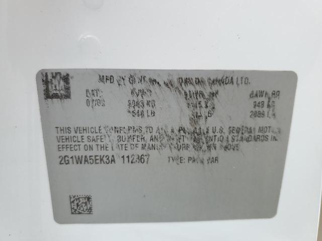 Photo 10 from auction – 2010 CHEVROLET IMPALA with VIN 2G1WA5EK3A1112367
