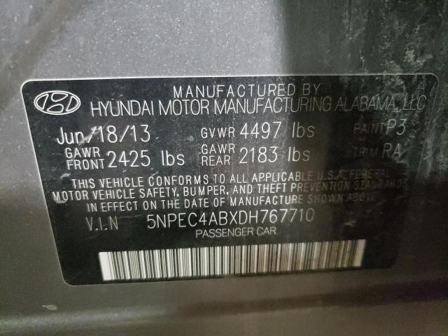 Photo 10 from auction – 2013 HYUNDAI SONATA SE with VIN 5NPEC4ABXDH767710