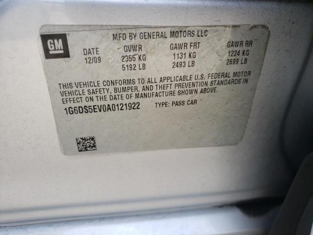 Photo 10 from auction – 2010 CADILLAC CTS PREMIU with VIN 1G6DS5EV0A0121922