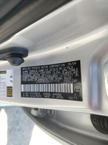 Photo 10 from auction – 2010 TOYOTA PRIUS with VIN JTDKN3DU0A1011570