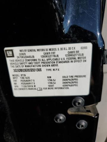 Photo 10 from auction – 2005 BUICK RENDEZVOUS with VIN 3G5DB03E85S551366