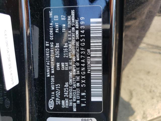 Photo 10 from auction – 2015 KIA OPTIMA EX with VIN 5XXGN4A73FG514399