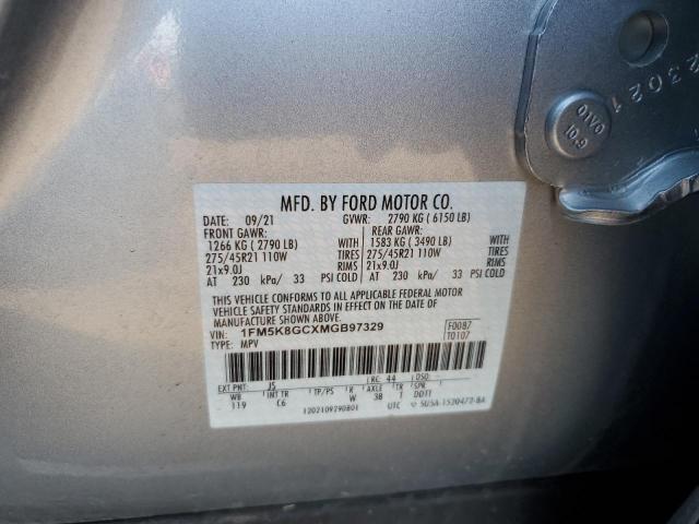 Photo 10 from auction – 2021 FORD EXPLORER S with VIN 1FM5K8GCXMGB97329