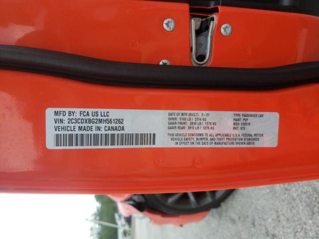 Photo 10 from auction – 2021 DODGE CHARGER SX with VIN 2C3CDXBG2MH561262