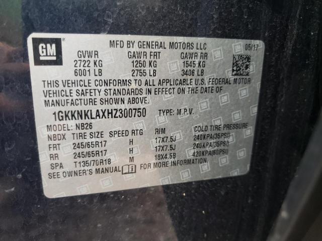 Photo 10 from auction – 2017 GMC ACADIA SLE with VIN 1GKKNKLAXHZ300750