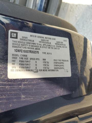 Photo 10 from auction – 2007 CHEVROLET SUBURBAN C with VIN 1GNFC16007R352376