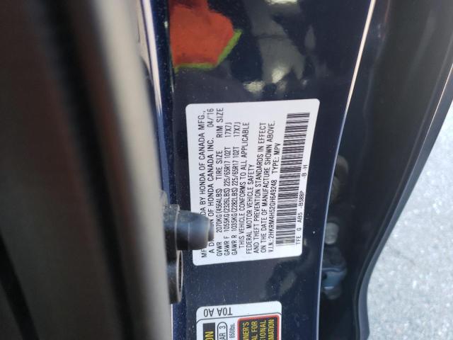 Photo 10 from auction – 2016 HONDA CR-V EX with VIN 2HKRM4H52GH649248