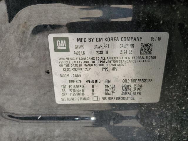 Photo 10 from auction – 2016 BUICK ENCORE CON with VIN KL4CJFSB9GB702371