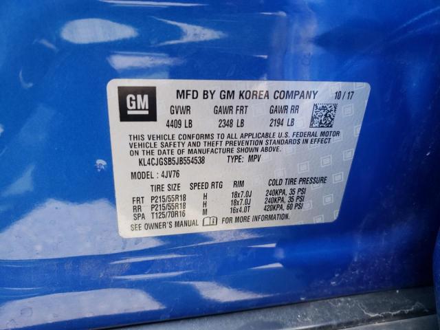 Photo 10 from auction – 2018 BUICK ENCORE ESS with VIN KL4CJGSB5JB554538