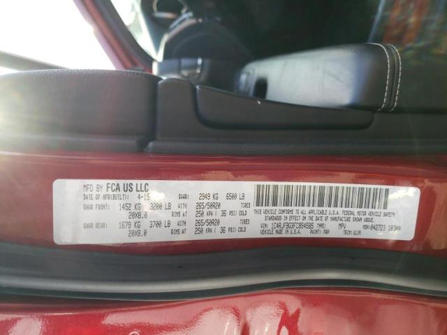Photo 10 from auction – 2015 JEEP GRAND CHER with VIN 1C4RJFBG3FC854585