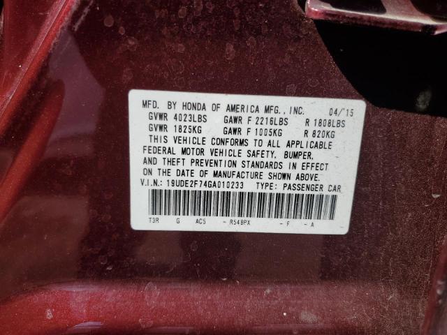 Photo 10 from auction – 2016 ACURA ILX PREMIU with VIN 19UDE2F74GA010233