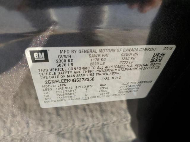 Photo 10 from auction – 2016 CHEVROLET EQUINOX LS with VIN 2GNFLEEK9G6272368