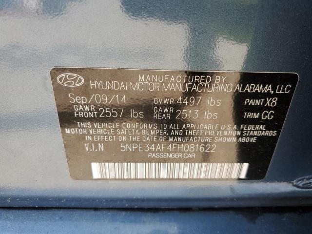 Photo 10 from auction – 2015 HYUNDAI SONATA SPO with VIN 5NPE34AF4FH081622