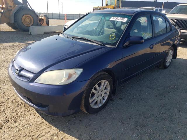 Photo 2 from auction – 2005 HONDA CIVIC LX with VIN 2HGES16625H035256