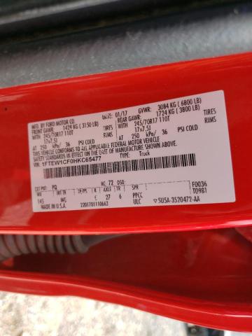Photo 10 from auction – 2017 FORD F150 SUPER with VIN 1FTEW1CF0HKC65477