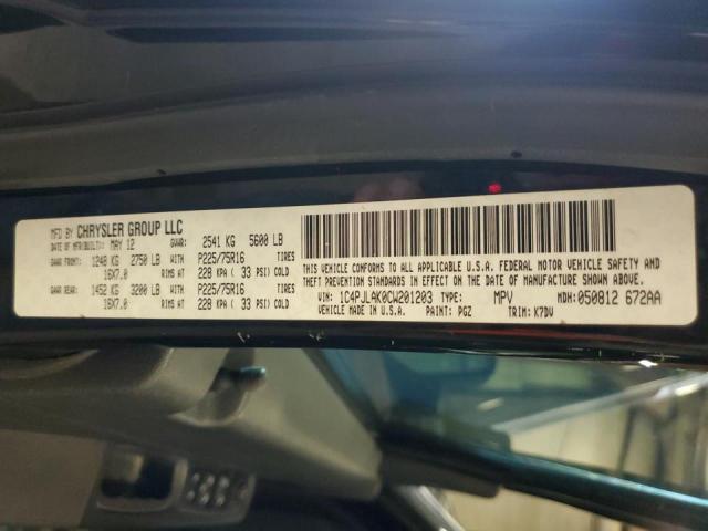 Photo 10 from auction – 2012 JEEP LIBERTY SP with VIN 1C4PJLAK0CW201203