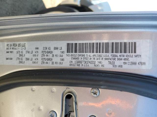Photo 10 from auction – 2019 RAM 1500 CLASS with VIN 1C6RR6FT3KS742232