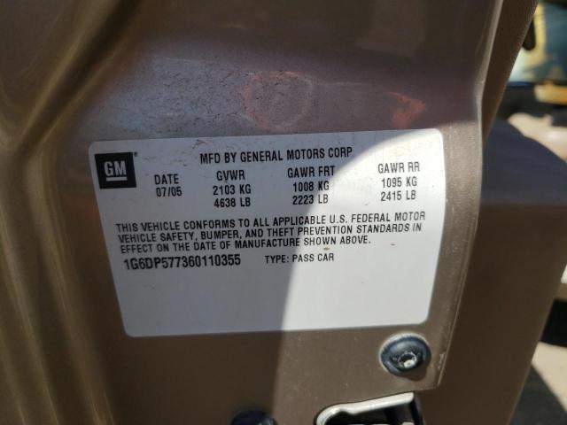 Photo 10 from auction – 2006 CADILLAC CTS with VIN 1G6DP577360110355