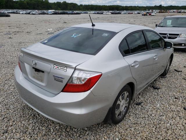 Photo 4 from auction – 2012 HONDA CIVIC HYBR with VIN JHMFB4F31CS008791