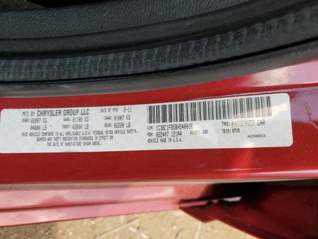Photo 10 from auction – 2011 CHRYSLER 200 TOURIN with VIN 1C3BC1FB5BN540016