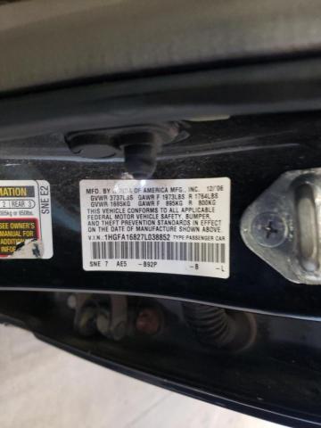 Photo 10 from auction – 2007 HONDA CIVIC EX with VIN 1HGFA16827L038852