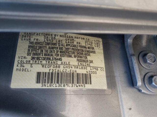 Photo 10 from auction – 2009 NISSAN VERSA S with VIN 3N1BC13E89L376445