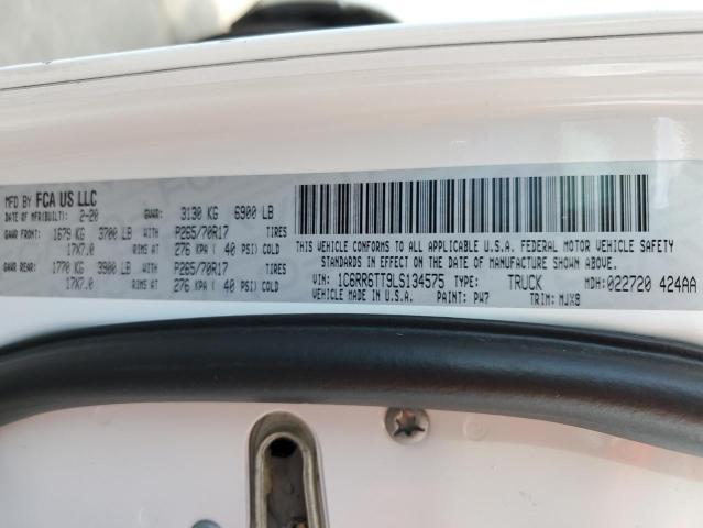 Photo 10 from auction – 2020 RAM 1500 CLASS with VIN 1C6RR6TT9LS134575