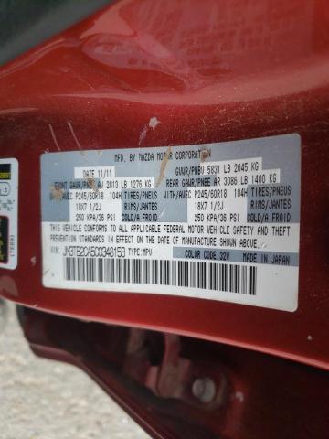 Photo 10 from auction – 2012 MAZDA CX-9 with VIN JM3TB2CA5C0348153