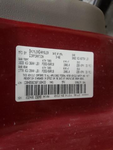 Photo 10 from auction – 2006 DODGE DURANGO LI with VIN 1D8HB58236F168433
