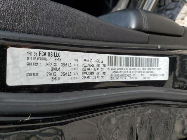 Photo 10 from auction – 2015 DODGE DURANGO SX with VIN 1C4RDJAG8FC954239