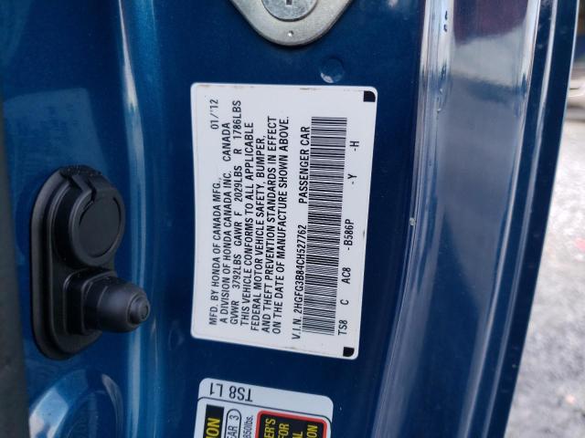 Photo 10 from auction – 2012 HONDA CIVIC EX with VIN 2HGFG3B84CH527762