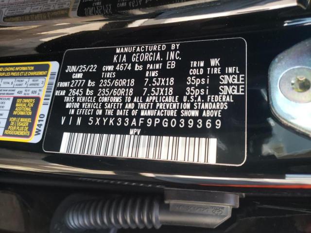 Photo 10 from auction – 2023 KIA SPORTAGE E with VIN 5XYK33AF9PG039369