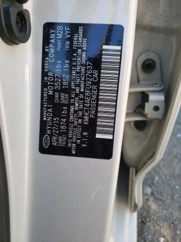 Photo 10 from auction – 2015 HYUNDAI ACCENT GLS with VIN KMHCT4AE8FU927637