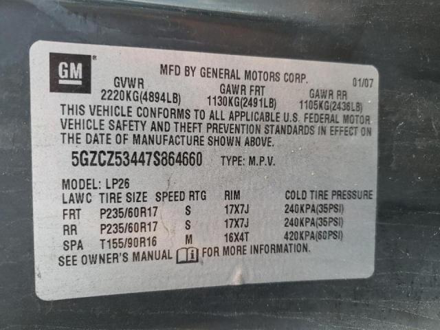 Photo 10 from auction – 2007 SATURN VUE with VIN 5GZCZ53447S864660