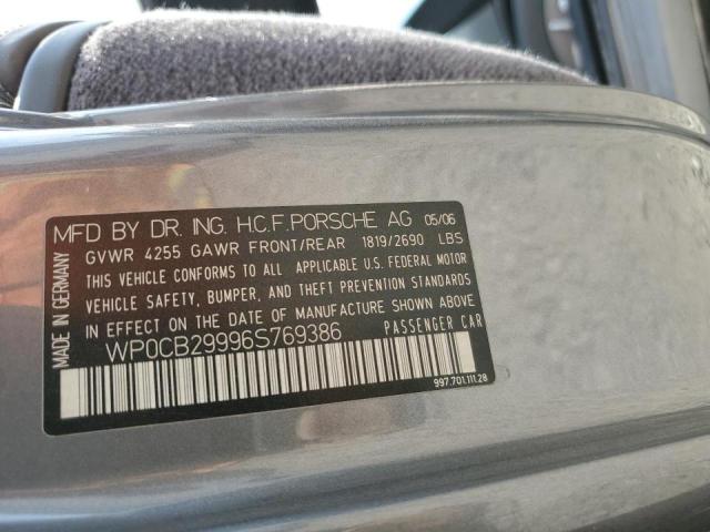 Photo 10 from auction – 2006 PORSCHE 911 CARRER with VIN WP0CB29996S769386