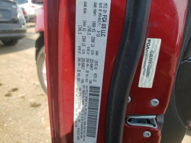 Photo 10 from auction – 2016 JEEP COMPASS LA with VIN 1C4NJDEB7GD690661