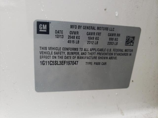 Photo 10 from auction – 2014 CHEVROLET MALIBU 1LT with VIN 1G11C5SL3EF197047