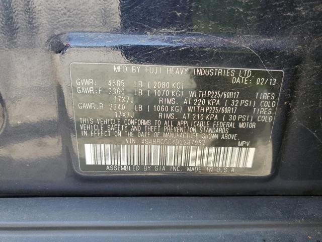 Photo 10 from auction – 2013 SUBARU OUTBACK with VIN 4S4BRCGC4D3287987